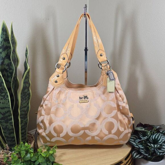 Coach Handbags - Coach Maggie Madison Op Art Bag